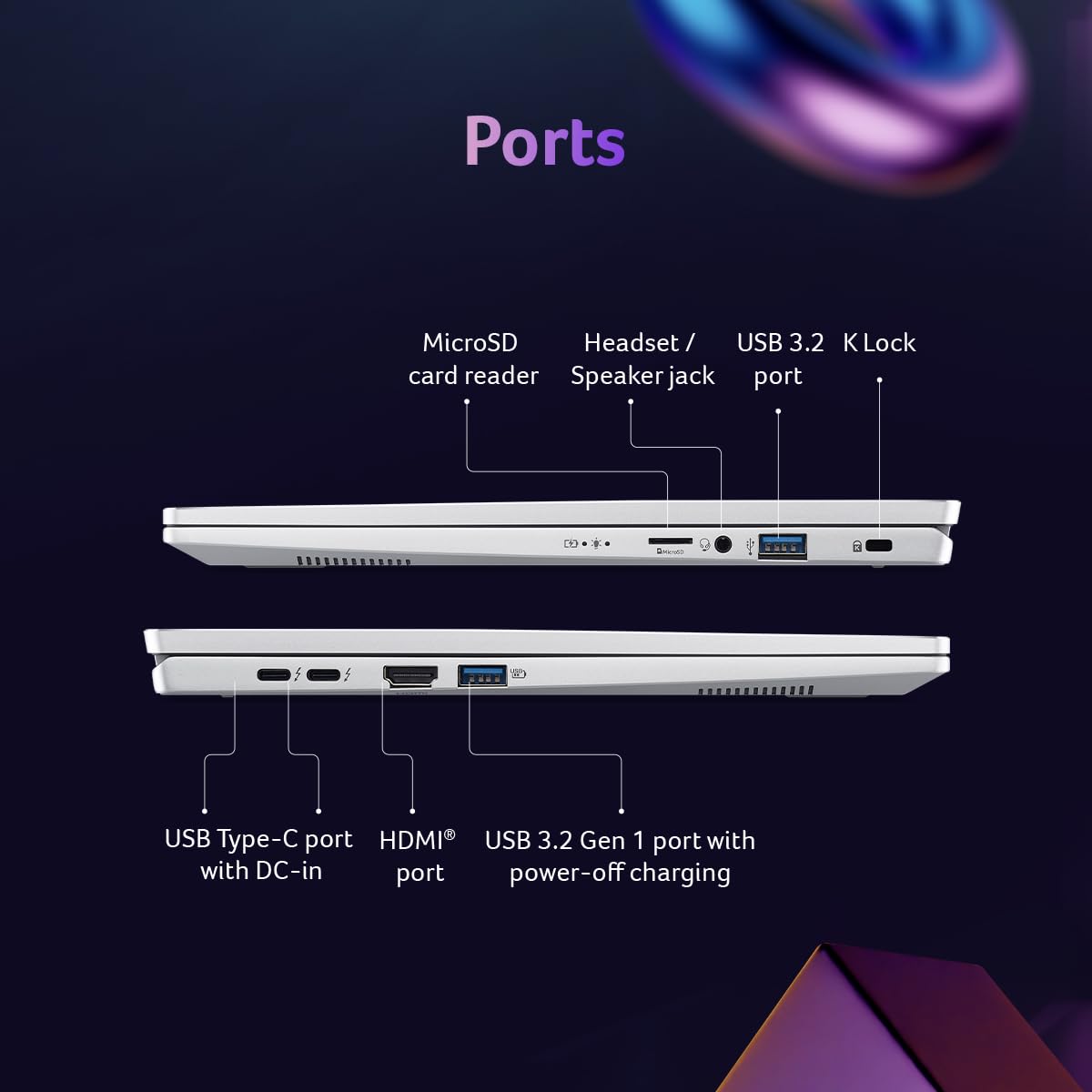 Acer Swift Go 14 Intel Core Ultra 7&5 Processors AI Ready Laptop 14-inch OLED |Window 11 Home with Microsoft Office