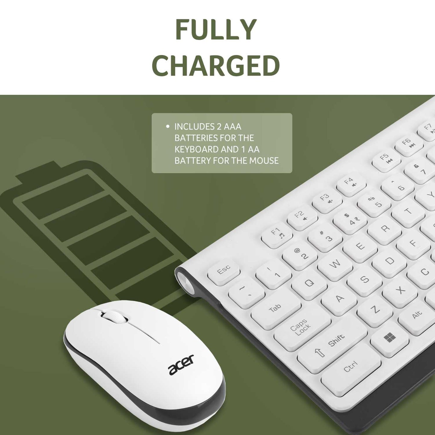 Acer Wireless Keyboard & Mouse Combo