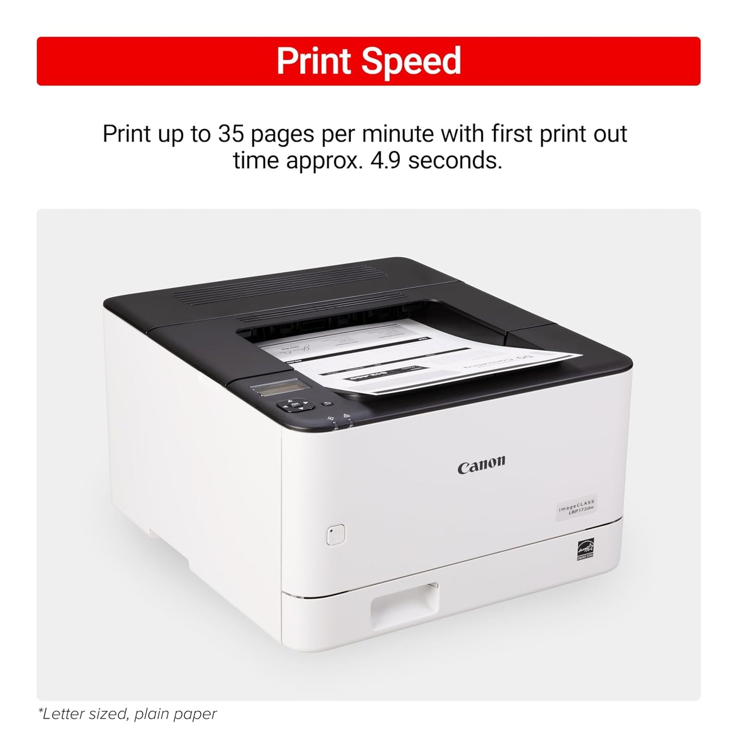 Canon imageCLASS LBP172dw Monochrome Duplex, Wireless Laser Printer, Single Function, Home Offic