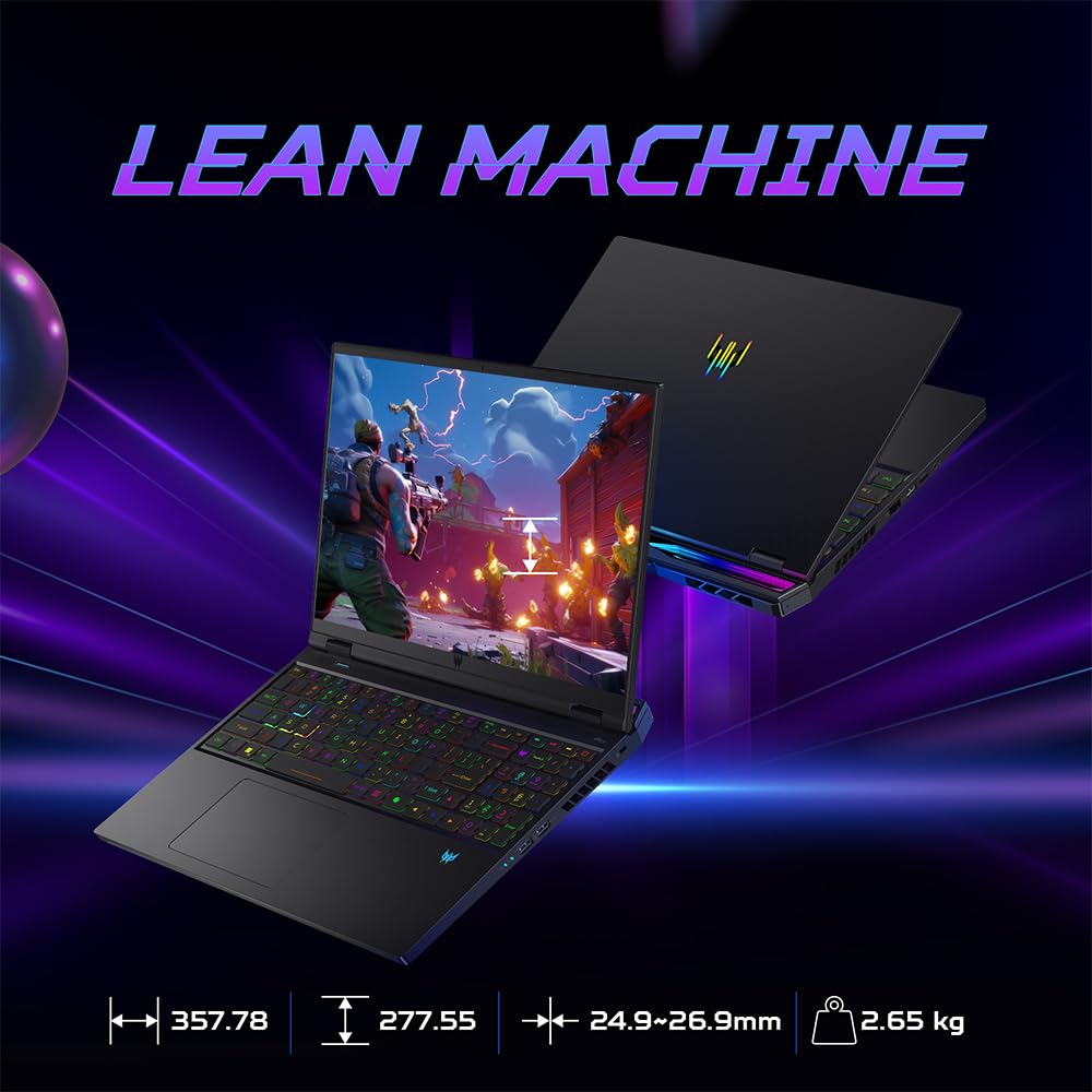 Acer Intel Core i9-14900HX Processor Predator Helios 16 Gaming Laptop | Window 11