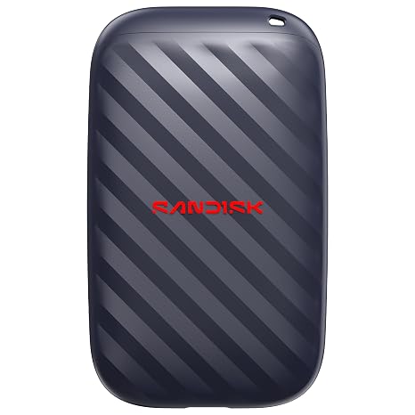Sandisk 1TB Portable Drive, Up to 600MB/s Read Speeds - Black