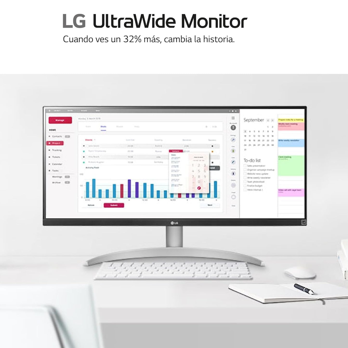 LG Ultrawide 34WQ500 Monitor 2560 x 1080 pixels | 100 Hz