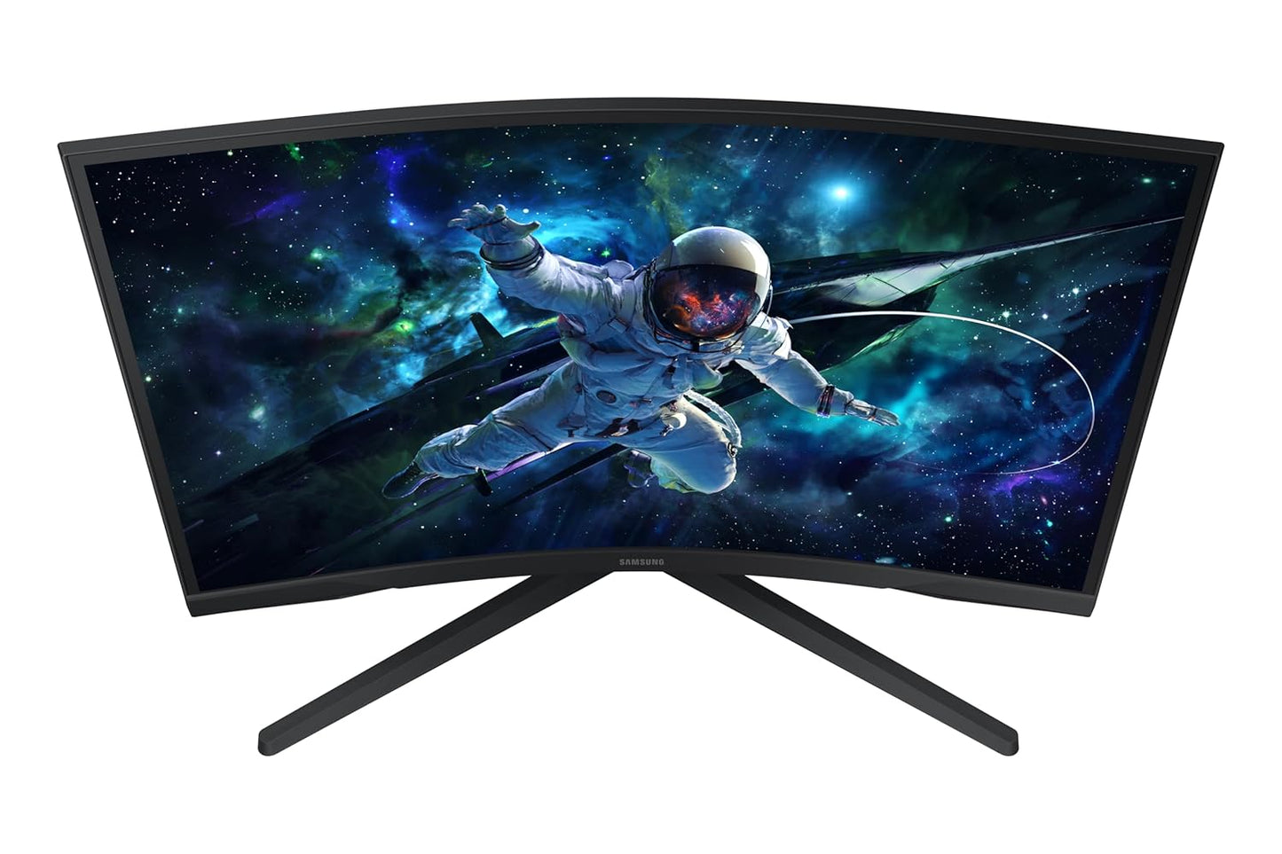 Samsung 27" (68.5cm) Odyssey G5 2K Curved Gaming Monitor|QHD 2560 X 1440|1000R Curved|165Hz|1ms(MPRT)|300nits|Ports-HDMI,DP,Headphone|DP Cable|HDR10|FreeSync|LS27CG550EWXXL|Black
