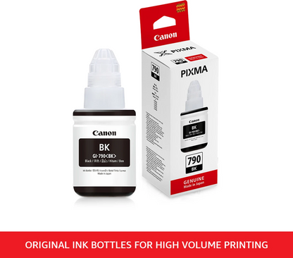 Canon PIXMA GI790 Black Ink Bottle for G1010, G2000, G2012, G3000, G3010, G3012, G4010