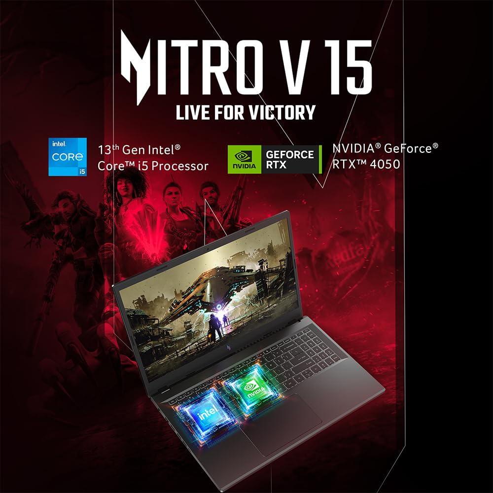 Acer Nitro V 15 Intel Core i5 13420H processor, NVIDIA GeForce RTX 4050 Linux Operating System