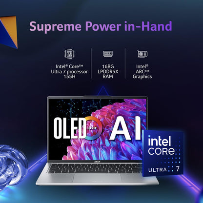 Acer Swift Go 14 Intel Core Ultra 7&5 Processors AI Ready Laptop 14-inch OLED |Window 11 Home with Microsoft Office