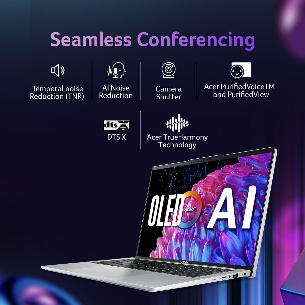 Acer Swift Go 14 Intel Core Ultra 7&5 Processors AI Ready Laptop 14-inch OLED |Window 11 Home with Microsoft Office