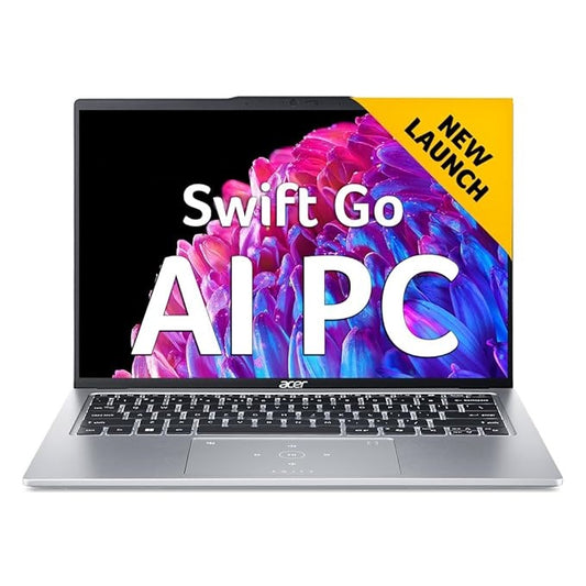 Acer Swift Go 14 Intel Core Ultra 7&5 Processors Gaming Laptop AI Ready LPDDR4 RAM