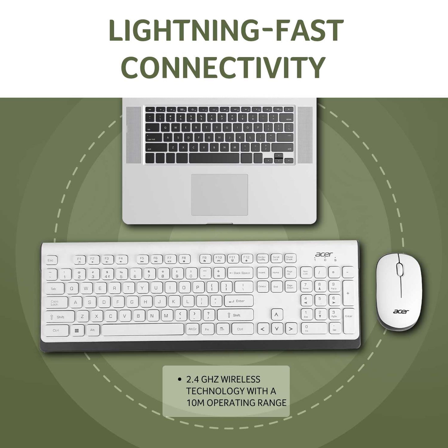 Acer Wireless Keyboard & Mouse Combo