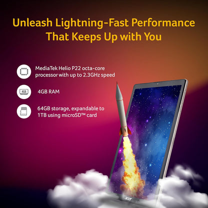 Acer Iconia Tablet iM9-12M 64GB eMMC, 8+5 MP Dual-Camera, Slim Metal Body