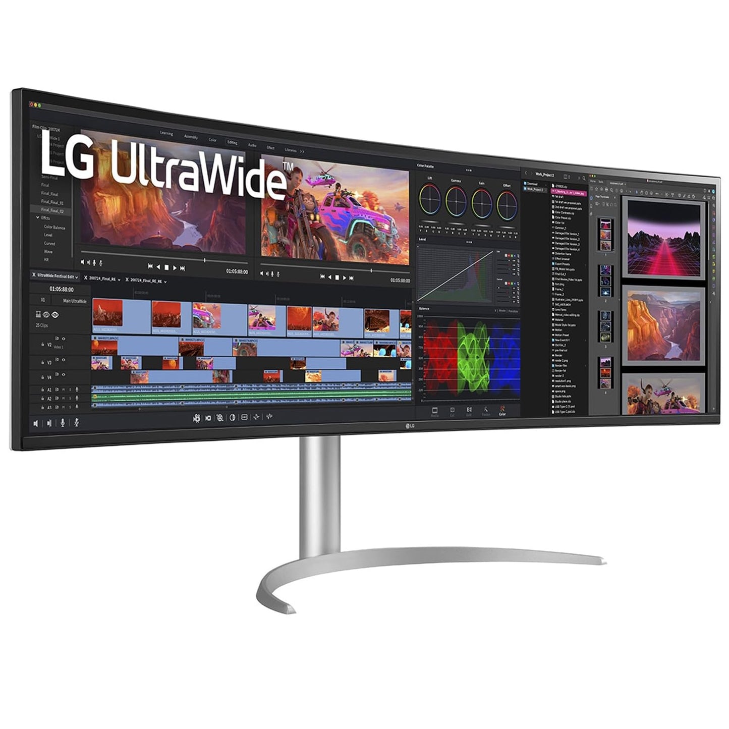 LG UltraWide™ 49WQ95C Dual QHD Nano 144Hz IPS™ Curved Monitor (5120x1440)