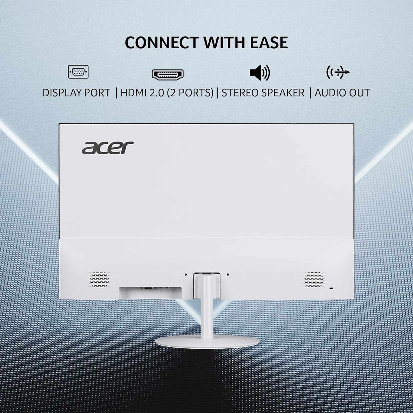 Acer SA242Y P1 23.8 Inch Full HD IPS Ultra Slim (7.2mm Thick) Monitor | 144Hz Refresh Rate | 1ms VRB | ZeroFrame Design | AMD FreeSync VisionCare Eye Protection | HDMI + VGA | Built-in Speakers