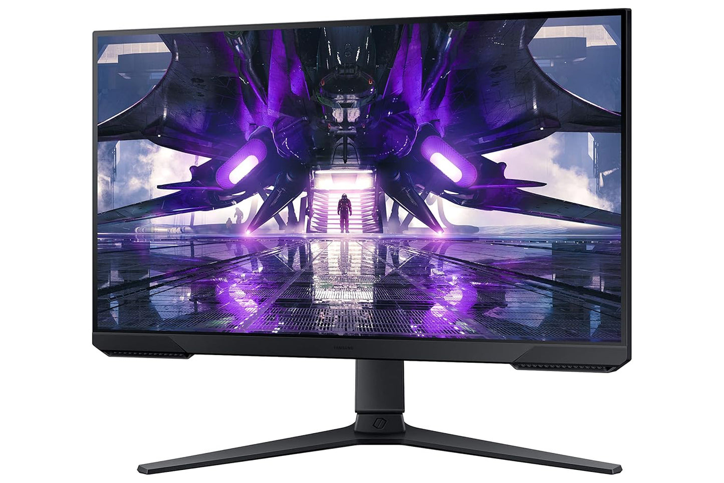 Samsung Odyssey G3 Gaming Monitor 60cm (24 inches), FHD 1920 X 1080, 165 Hz, 1ms(MPRT), AMD Freesync, DP, HDMI, Height, Tilt, Pivot Adjust Stand, Bezel Less, Eye-Saver (LS24AG320NWXXL, Black)