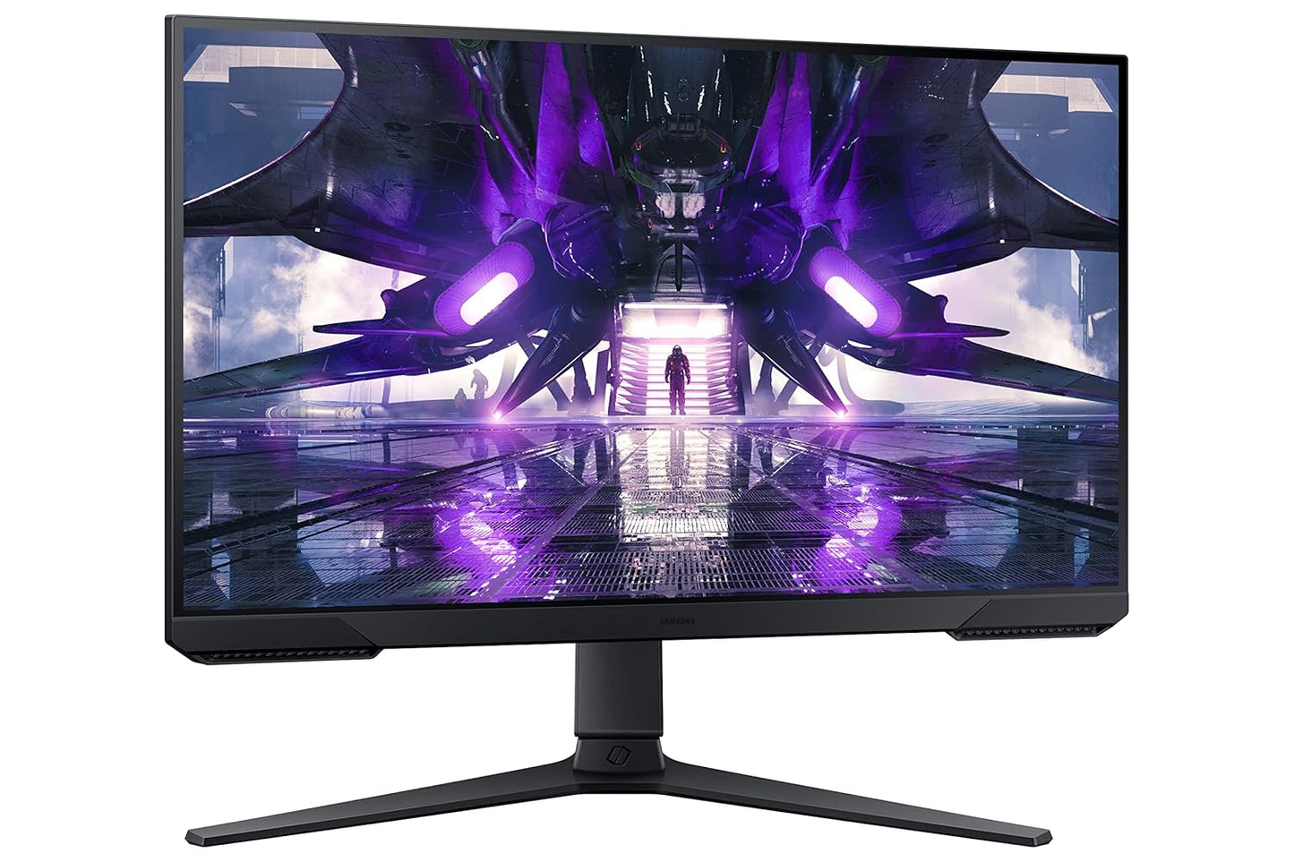 Samsung Odyssey G3 Gaming Monitor 60cm (24 inches), FHD 1920 X 1080, 165 Hz, 1ms(MPRT), AMD Freesync, DP, HDMI, Height, Tilt, Pivot Adjust Stand, Bezel Less, Eye-Saver (LS24AG320NWXXL, Black)