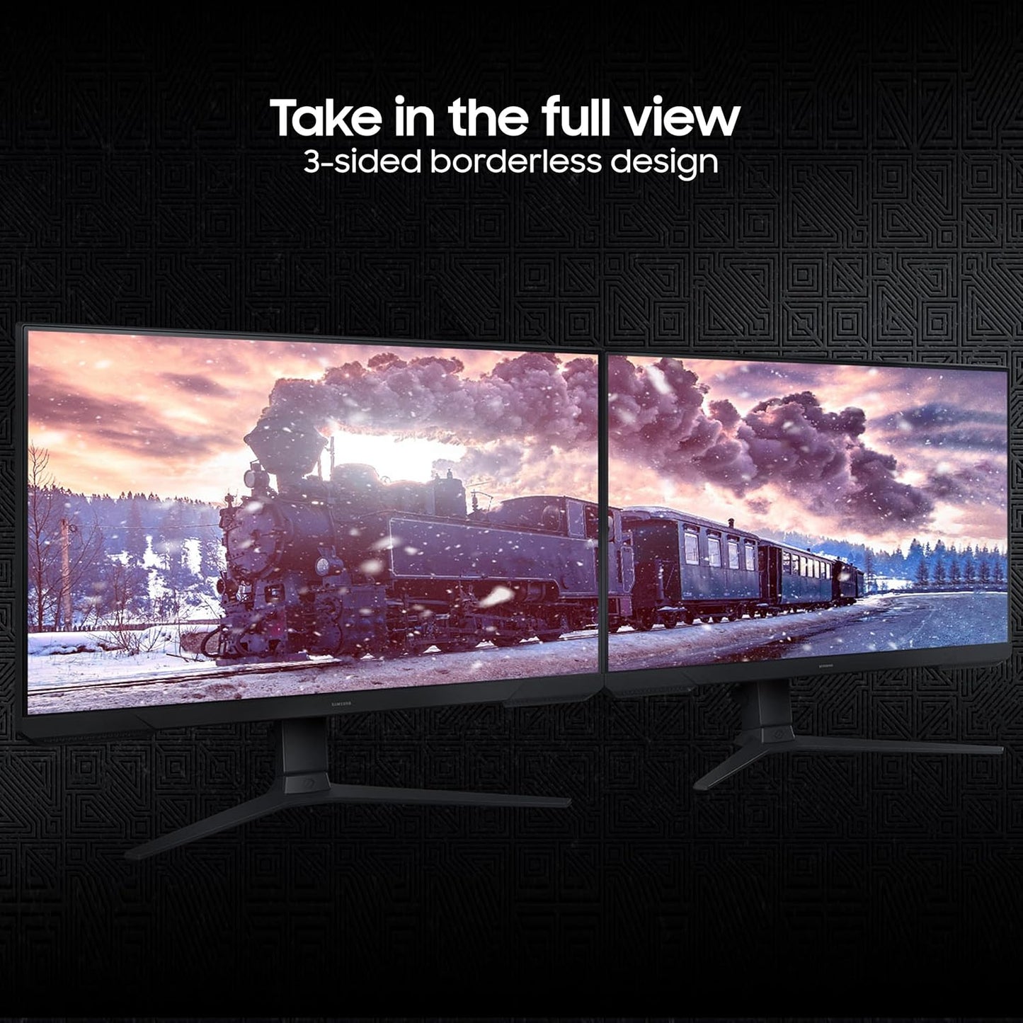 Samsung 24" (60cm) Odyssey G3 Gaming Monitor|FHD 1920 X 1080|180Hz|1ms(MPRT)|AMD Freesync|Ports-DP,HDMI|DP Cable|16.7 Million Colors|Height-Tilt-Pivot Adjustable Stand|Bezeless|LS24DG300EWXXL|Black