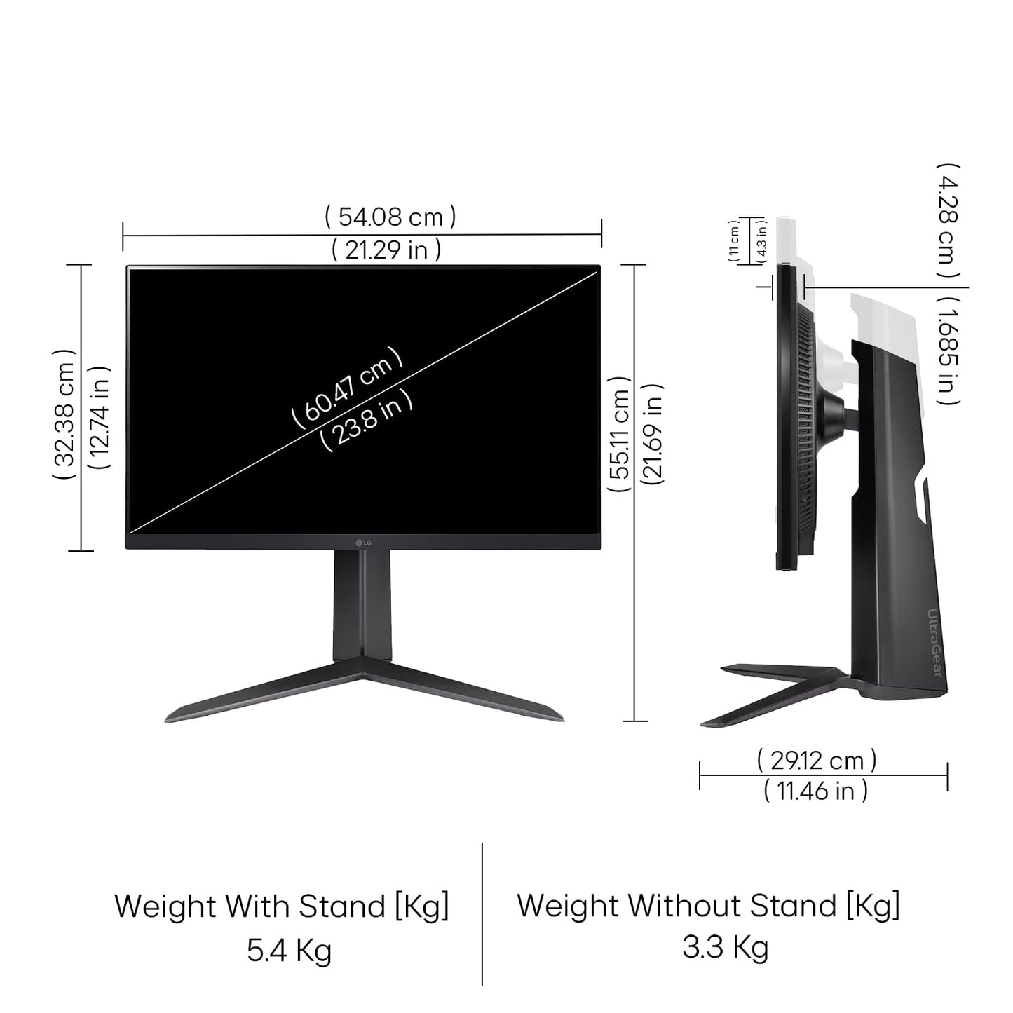 LG Ultragear 24GS65F IPS Full HD Gaming Monitor 1920 X 1080,180Hz