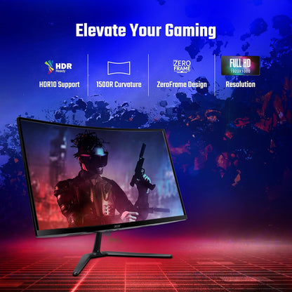 Acer ED270 Z 27 Inch Full HD 1500 R Curved Gaming Backlit LED LCD Monitor I 1MS VRB, 280Hz Refresh Rate I AMD Freesync Premium I HDR10 I 2 x HDMI(2.0) 1 x DP(1.4), Audio Out I 2W x 2 Speakers I Black