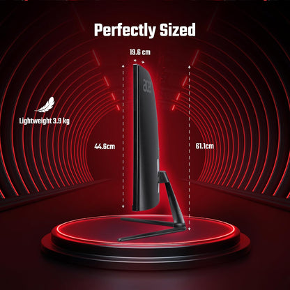 Acer ED270 Z 27 Inch Full HD 1500 R Curved Gaming Backlit LED LCD Monitor I 1MS VRB, 280Hz Refresh Rate I AMD Freesync Premium I HDR10 I 2 x HDMI(2.0) 1 x DP(1.4), Audio Out I 2W x 2 Speakers I Black