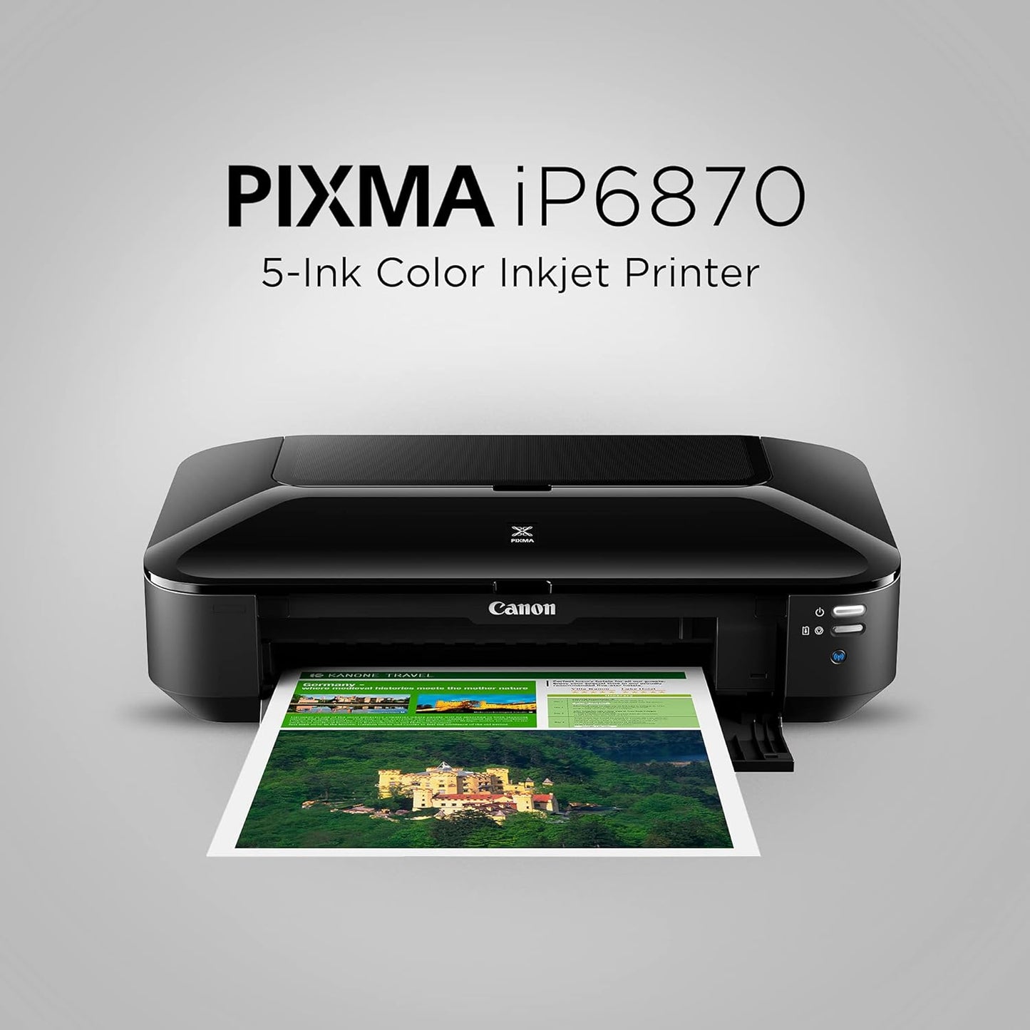 Canon Pixma iX6870 Single Function Inkjet Printer |Print |  Wifi A3 Wireless Document and Photo Printer