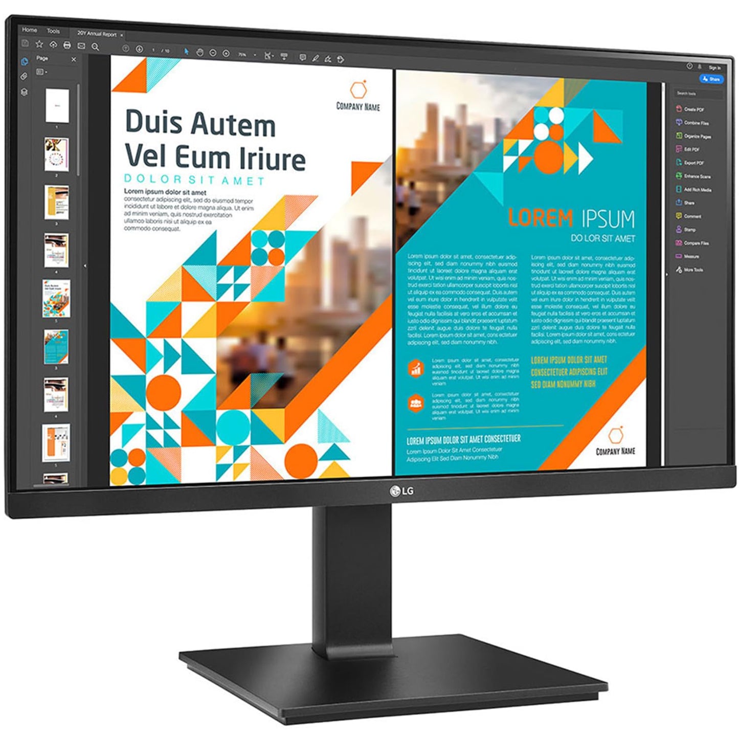 LG 24QP550, QHD 2560 x 1440, 24 Inch, IPS HDMI, 3 Side Borderless
