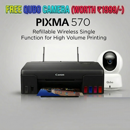 Canon PIXMA MegaTank G570 6 Colour, High Volume Printing Photo Printer, User Replaceable Print Heads & Maintainence Cartridge.