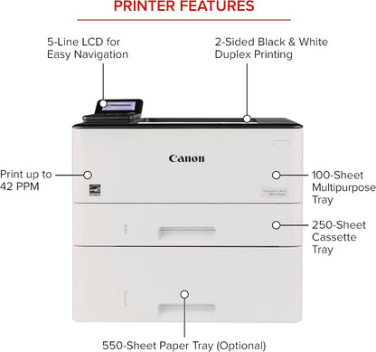 Canon imageCLASS LBP246dw Monochrome Duplex, Wireless Laser Printer, Single Function
