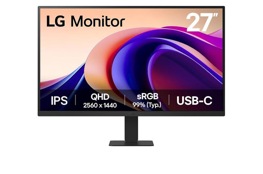 LG 27U631A-B- 27 Inch QHD (2560x1440) IPS PC Monitor, 100Hz, 5ms (GtG) HDR10, Flicker Safe & Reader Mode HDMI, USB Type-C (15W Power Delivery), Tilt Adjustable, sRGB 99% (CIE1931) (Black)