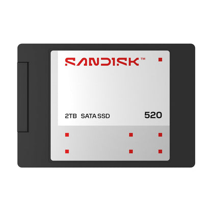 SanDisk® 520 SATA SSD 500GB, 2.5-inch Internal Solid State Drive, Up to 560MB/s Read Speed, 3D NAND, Up to 1000TBW Endurance, 5-Year Limited Warranty