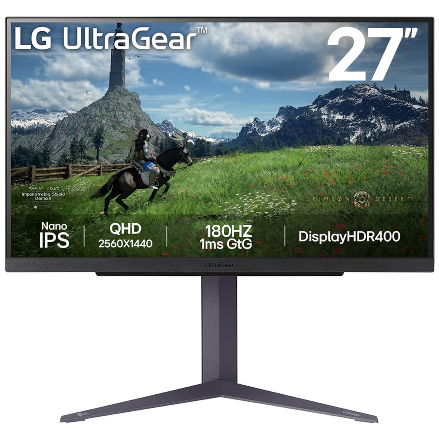 LG Ultragear 27GS85Q Gaming Monitor, 27", QHD, 2560 x 1440