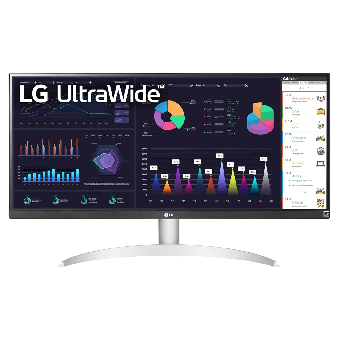 LG 29WQ500 UltraWide FHD (2560 x 1080) IPS Monitor, 100Hz