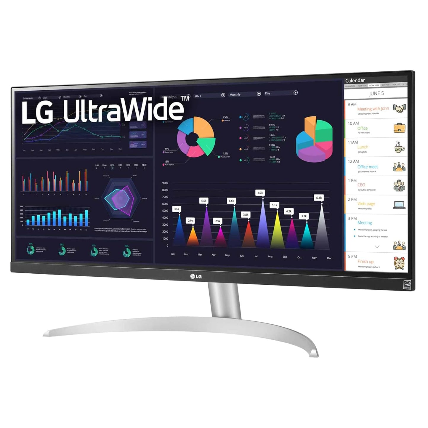 LG 29WQ500 UltraWide FHD (2560 x 1080) IPS Monitor, 100Hz
