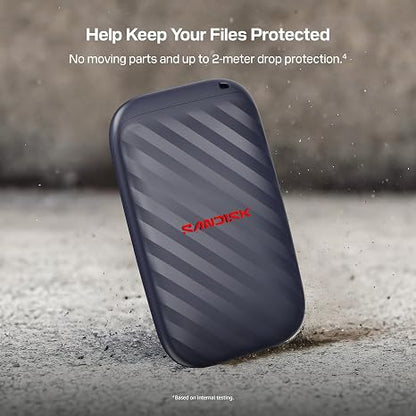Sandisk 1TB Portable Drive, Up to 600MB/s Read Speeds - Black