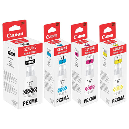 Canan Gi-71 Compatible for Canon Pixma Ink Suitable for Canon G1020, G1730, G3060, G1737, G2020, G2021 G2060, G2730, G2770, G3020, G3021, G3730, G3770, G4770 (GI-71 Set)