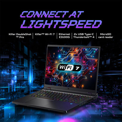 Acer Predator Helios 16 Gaming Laptop Intel Core i9-14900HX processore Nvidia GeForce RTX 4070 8GB GDDR6