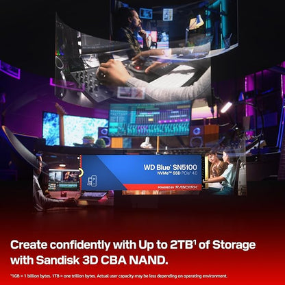 Western Digital WD Blue SN5100 NVMe 500GB, Upto 6600MB,