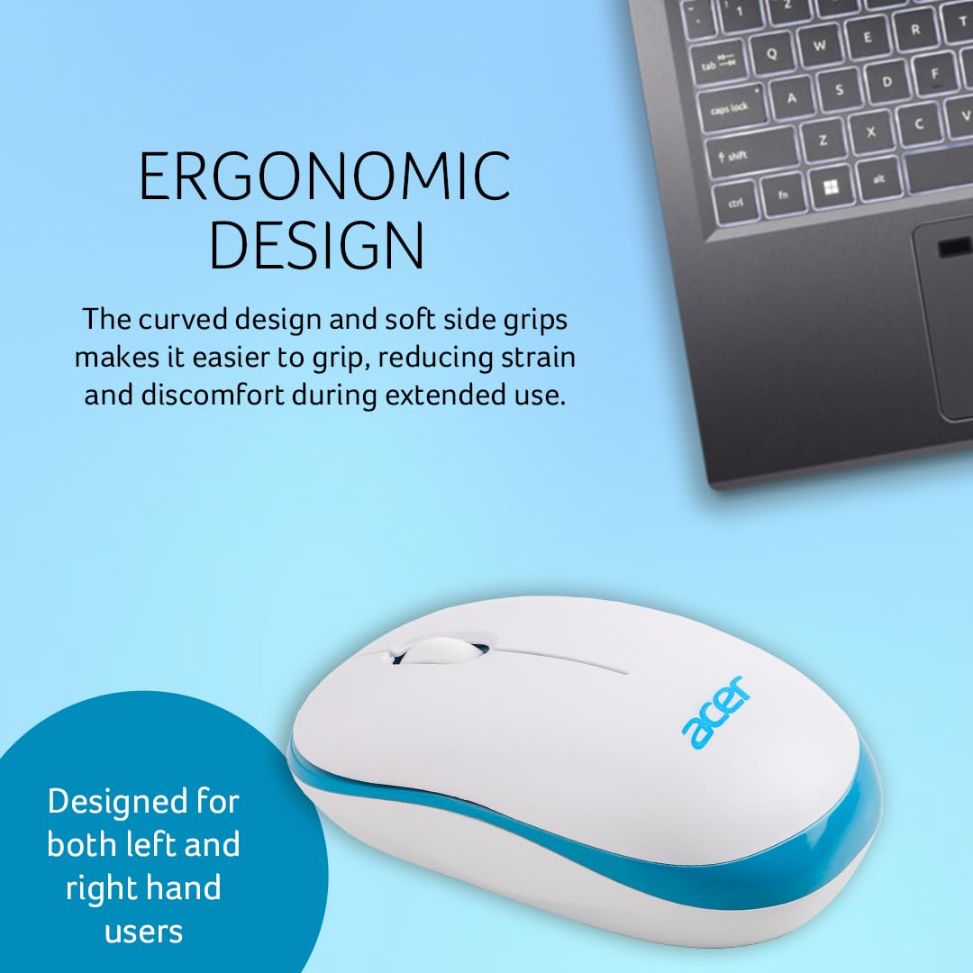 Acer Wireless Mouse (1600 DPI/2.4 GHz) Wireless |Optical Sensor |USB Dongle