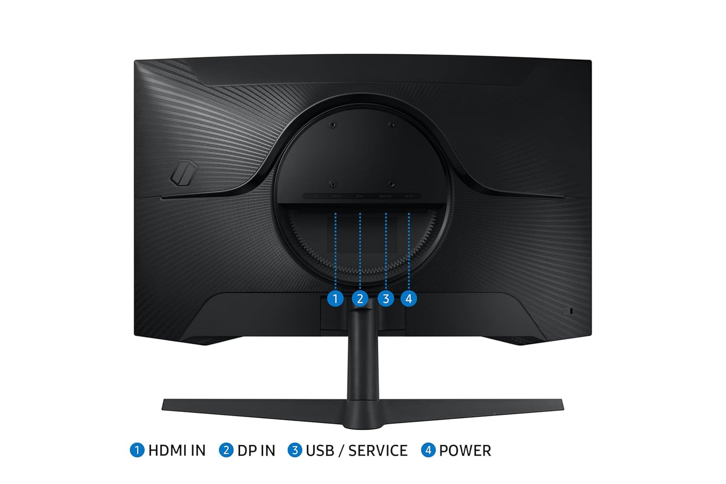 Samsung 27" (68.5cm) Odyssey G5 2K Curved Gaming Monitor|QHD 2560 X 1440|1000R Curved|165Hz|1ms(MPRT)|300nits|Ports-HDMI,DP,Headphone|DP Cable|HDR10|FreeSync|LS27CG550EWXXL|Black
