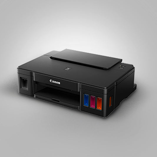 Canon PIXMA MegaTank G2012 All in One (Print, Scan, Copy) Inktank Colour Printer with 2 Additional Black Ink Bottles (Per Black Bottle Yield 6000 Prints and Colour 7000 Prints) for Home/Office