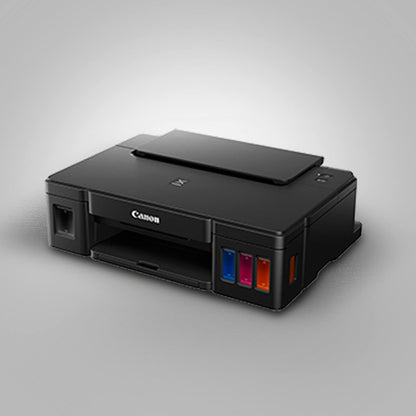 Canon PIXMA MegaTank G2012 All in One (Print, Scan, Copy) Inktank Colour Printer with 2 Additional Black Ink Bottles (Per Black Bottle Yield 6000 Prints and Colour 7000 Prints) for Home/Office