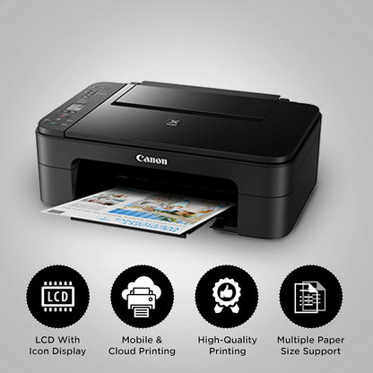 Canon PIXMA MegaTank G3770 BK All-in-one WiFi Inktank Colour Printer with 2 Years Standard Warranty