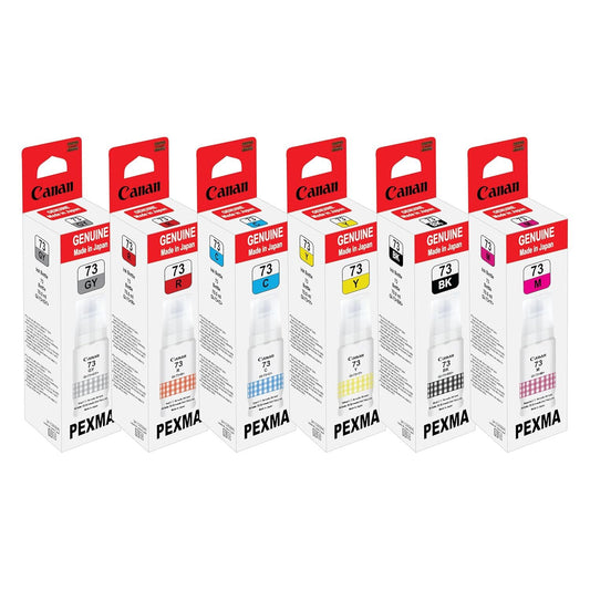Canan GI-73 Bk/C/M/Y/GR/R Ink Set