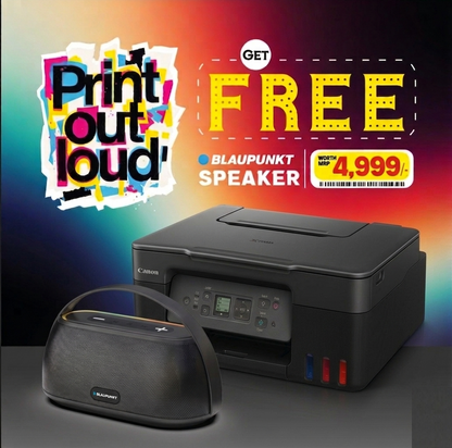 Canon PIXMA MegaTank G3770 BK All-in-one WiFi Inktank Colour Printer with 2 Years Standard Warranty
