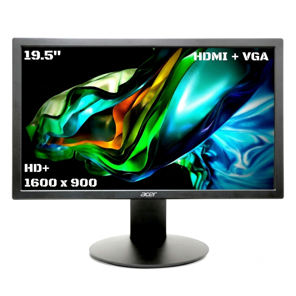 Acer K202Q 19.5 Inch HD+ LCD Monitor with LED Backlight.