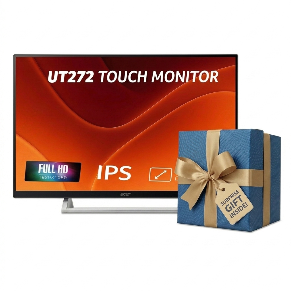Acer UT272 27 Inch Touch Screen Monitor |Built-in Speakers.