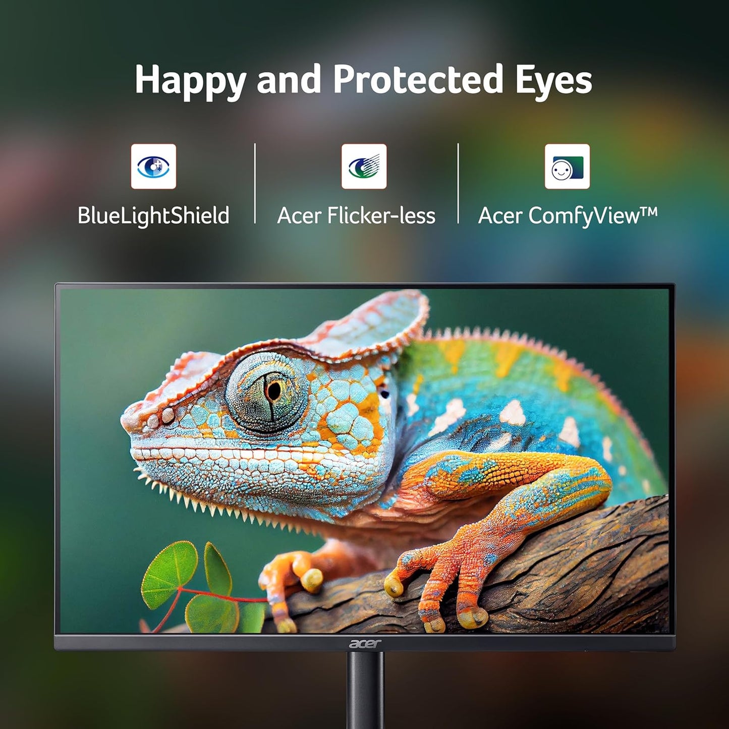 Acer KA270 G 27 Inch IPS Full HD Backlit LED Monitor I 1MS VRB, 120Hz Refresh Rate I Adaptive Sync I Frameless I 99% sRGB I 1 x VGA 1 x HDMI with Inbox HDMI Cable I Vision Care I Stereo Speakers