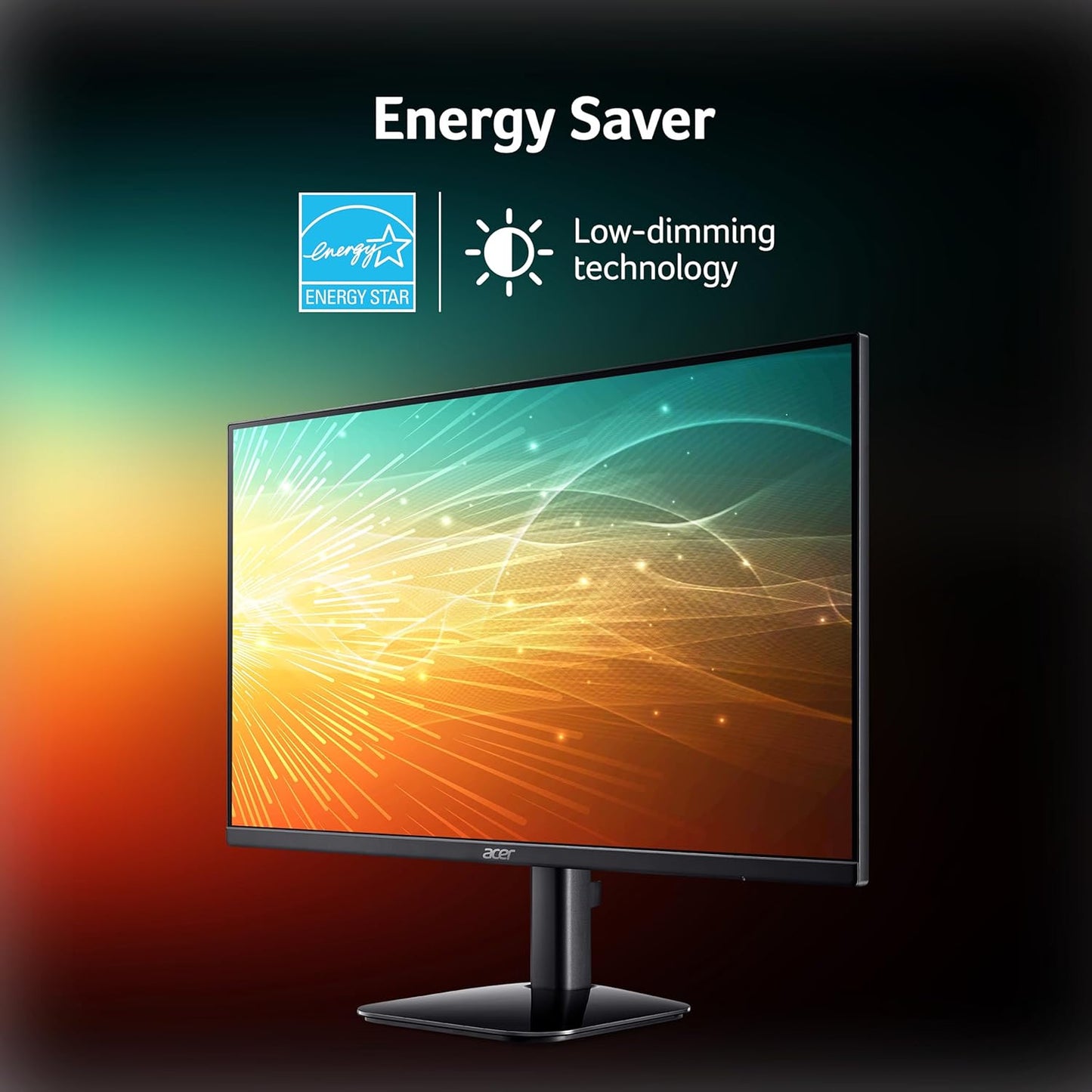 Acer KA270 G 27 Inch IPS Full HD Backlit LED Monitor I 1MS VRB, 120Hz Refresh Rate I Adaptive Sync I Frameless I 99% sRGB I 1 x VGA 1 x HDMI with Inbox HDMI Cable I Vision Care I Stereo Speakers