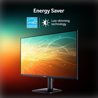 Acer KA270 G 27 Inch IPS Full HD Backlit LED Monitor I 1MS VRB, 120Hz Refresh Rate I Adaptive Sync I Frameless I 99% sRGB I 1 x VGA 1 x HDMI with Inbox HDMI Cable I Vision Care I Stereo Speakers