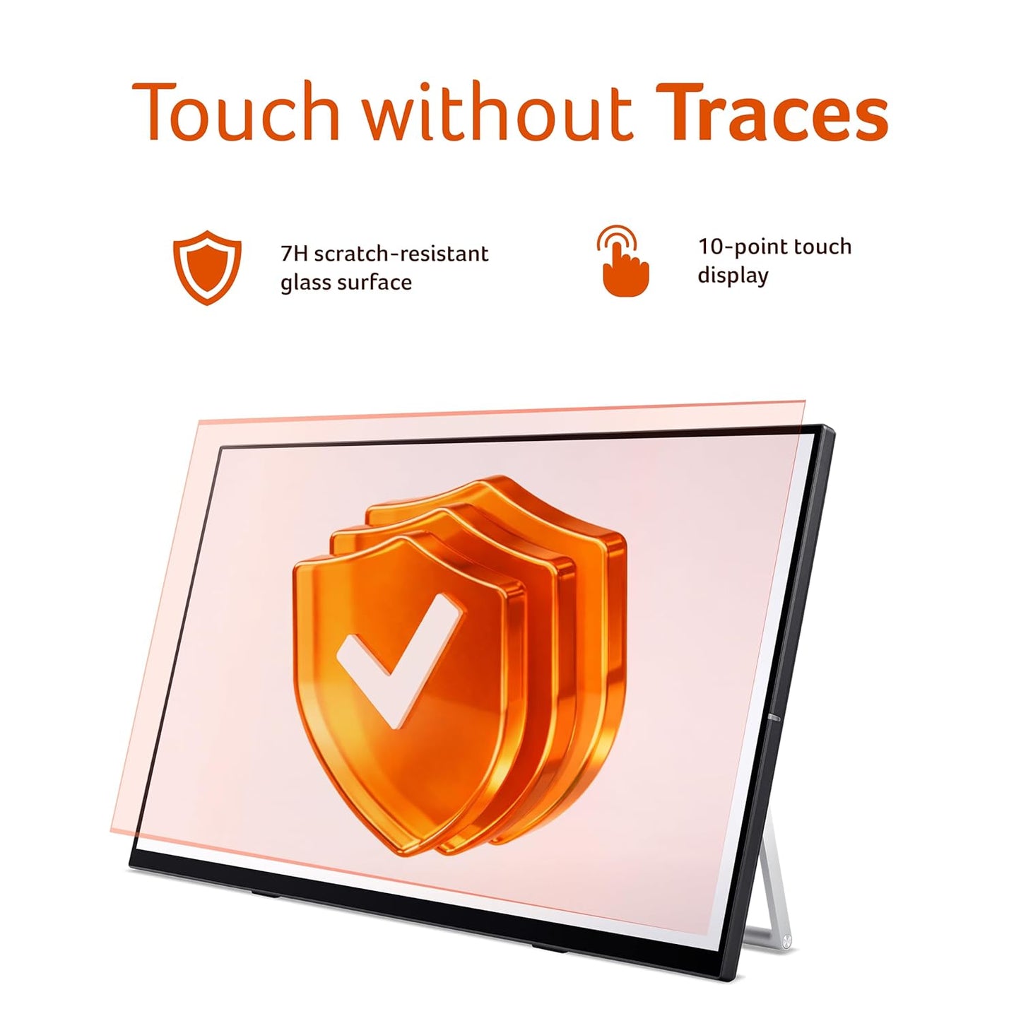 Acer UT272 27 Inch Touch Screen Monitor | Full HD IPS | 10-Point Multi-Touch | 7H Scratch-Resistant Glass | 75Hz AdaptiveSync | HDMI, DisplayPort, USB HUB | Built-in Speakers | Energy Star | Black
