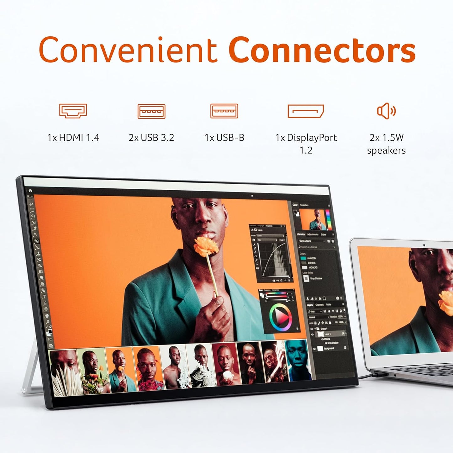 Acer UT272 27 Inch Touch Screen Monitor | Full HD IPS | 10-Point Multi-Touch | 7H Scratch-Resistant Glass | 75Hz AdaptiveSync | HDMI, DisplayPort, USB HUB | Built-in Speakers | Energy Star | Black