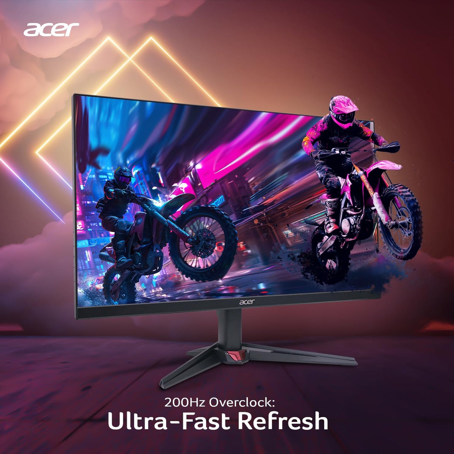Acer Nitro VG270 X1 27 Inch IPS Full HD Backlit LED Gaming Monitor I 0.5 MS Response I 200Hz Refresh Rate I SRGB 99%, HDR 10 I 2xHDMI, 1xDP I Stereo Speakers I AMD FreeSync Premium I Eye Care (Black)